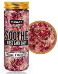 YOGAFY Soothe Rose Epsom Salt Crystals for Bath With Epsom Salt, Pink Salt and Rose Petals - Relaxtion and Aromatherapy | 250g