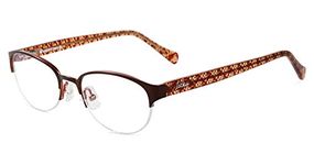 LUCKY BRAND Eyeglasses COASTAL Brown 49MM