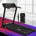 Everfit Treadmill Electric Treadmills with 420mm Running Belt, Folding Walking Pad Foldable Machine Exercise & Fitness Equipment, with up to 14km/h Speed for Home Gym Workout Black