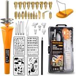 MasterSpec 37PC 30W Wood Burning Pen Set Electric Soldering Iron Kit Iron Burner Hobby Kit