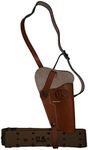 U.S. WWII M3 Brown Leather Shoulder Holster w/ M1936 Pistol Belt - Reproduction