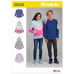 Simplicity Unisex Kids Simplicity Paper Pattern US9028A GIRL BOY TOP VEST, Various, A 8-10-12-14-16 UK