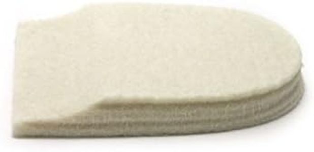 Felt Heel Cushion Pad 1/2" with Adhesive for Pain Relief - 6 Pairs (12 Pieces)