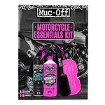 Muc-Off Motorcycle Essentials Kit - Motorbike Cleaning Kit, Motorbike Accessories for Cleaning - Includes Motorcycle Cleaner and Protection Spray