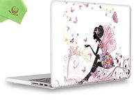 UESWILL Creative Design Smooth Hard Shell Case Compatible with MacBook Pro (Retina, 13 inch, Early 2015/2014/2013/Late 2012), Model A1502/A1425, NO CD ROM, Fairy