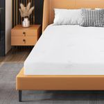 Panana Double Mattress, 19CM Gel Memory Foam 4FT6 Mattress for Cool Sleep & Pressure Relief - Medium, 135x190x19CM(White)