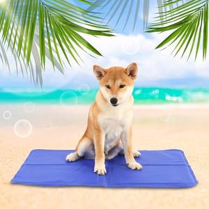 Paw Paws Self Cooling Dog Mat, Non-Toxic Summer Rectangular Cool Gel Pet Pad, Suitable for Crates, Kennels and Bed Medium 40x50cm