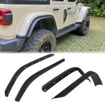 Front & Rear Fenders Compatible with 2018-2024 Jeep Wrangler JL JLU Unlimited Rubicon Off-Road Widened Wheel Fenders (Fit High Wheel Arches)