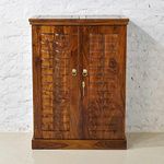 Wooden Bar Cabinet | Bar Home Furniture | Sheesham Wood Bar Cabinet with Storage | Bar Units for Home | Bar Cabinet for Living Room | Wine Rack with Drawer | Bar,Honey Finish