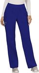 CHEROKEE WW Revolution Women's Mid Rise Straight Leg Pull-on Pant, Galaxy Blue, M