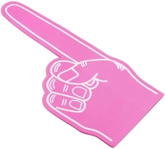 PATIKIL Giant Foam Finger 18 Inch, EVA Number 1 DIY Blank Foam Hand Cheerleading for Sports Events Spirit Games Party, Pink