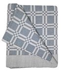 Arvore Bunkaar Single Size Cotton Bedsheet/Blanket/Solapur Chaddar for Daily use (60x90 inches) Set of 1 (Grey Checks)