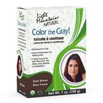 Light Mountain Natural: Color the Gray Conditioner, Dark Brown 7 oz