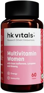 HealthKart hk vitals Multivitamin For Women (60 Tablets) | With Zinc, Vitamin C, Vitamin D, Multiminerals & Ginseng Extract