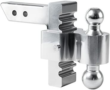 Rapid Hitch 3410 | Andersen Hitches | Best Adjustable Ball Mount | 6 Inch Drop/Rise | Adjust Rapidly-Pull Pin, Adjust, Slip Pin Back! | Includes 2" + 2-5/16" Plated Steel Dual Ball | Fits 2" Receiver