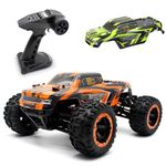 Losbenco 1:16 4X4 RTR Brushless Fast RC Cars for Adults, Max 42mph Hobby Electric Off-Road Racing Buggy, 4WD Offroad Remote Control Car with 2 Li-Po Batteries, Monster RC Truck for Boys