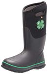 BOGS Womens Classic Tall Rainboot, 4H Print-Black, Size 12