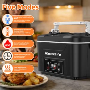 iKuchelife Heated Lunch Box 1.5L – Portable Electric Food Warmer