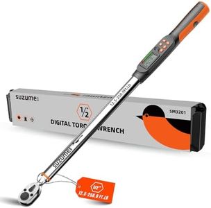 SUZUME Digital Torque Wrench (12.5-250.9 Ft. Lb/ 17-340.2 N.m) ±2% High Accuracy Digital Torque Wrench 1/2 Drive Dual-Direction Adjustable Torque Wrenches Digital with Buzzer and LED Flash