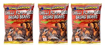 Tong Garden Chilli Flavoured Broad Beans - 120 grams (Pack of 3)