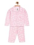 The Mom Store Baby Pajama Set | 100% Cotton | Nightwear | Sleepwear for Newborn and for Infant | Soft | Comfortable | Cutey Bunny Print | for Boys and Girls| 5-6 Years |Pink |