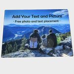 ShopQuality4U Personalised Customised Glass Chopping Cutting Cheese Board 20x28cm with Your own Photo Printed