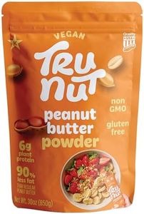 Tru-Nut Peanut Butter Powder - 6g of Protein, 90% Less Fat, Ideal for Smoothies and Protein Shakes, Versatile and Easy to Use, Low Carb, Gluten Free, 30oz