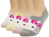 JJMax Women's Hello Kitty Cute Cotton Blend Ankle Socks Set…