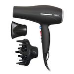 Wahl Ionic Smooth Hairdryer,Cool Shot Button, 3 Heat and 2 Speed Settings, Quick Dry Airflow, Fast Drying, Reduce Static, Black