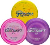 Discraft Advanced Level Three Pack – Disc Golf Set | Perfect for Men, Women and Kids | Including – Challenger, Buzzz, & Crank | Disc Weight, Color, & Foil Will Vary