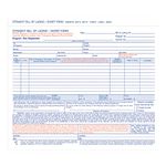 Adams Bill of Lading Short Form, 8.5 x 7.44 Inches, White, 3-Part, 250-Count (B3876)