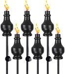 tewei 6 Pack Metal Citronella Torch