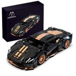 Mesiondy 1:14 Scale Sports Car Building Blocks Set, 1309 Piece Model Kit for Ages 12+ and Adults, Super Car Toys for Boys