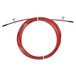 PATIKIL 10Ft Speed Jump Rope Replacement Cable, 2.5mm Professional Skipping Rope Steel Wire Replace for High Speed Jump Ropes, Red