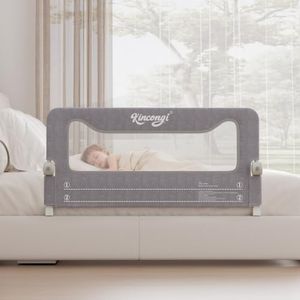 Kincongi Bed Rail for Toddlers, 47 Inch Swing Down Toddler Bed Rails