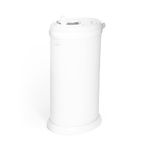 Ubbi Steel Diaper Pail, White, 2.34 ounces