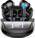 Wireless Earbuds, 2024 Bluetooth 5.4 Headphones in Ear with 4 ENC Noise Cancelling Mic, HiFi Stereo Deep Bass Bluetooth Earbuds, Wireless Earphones 45H Playtime with Dual LED Display, IP7 Waterproof