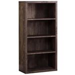 Monarch Specialties I 7404 Bookshelf, Bookcase, Etagere, 5 Tier, 48" H, Office, Bedroom, Laminate, Brown, Contemporary, Modern