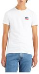 Levi's Men's 2-Pack Crewneck Graphic Tee T-Shirt, Sportswear White/Dress Blues, S