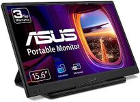 ASUS ZenScreen 15.6” 1080P Portable Monitor (MB166B)-Full HD,IPS, USB3.2, Anti-Glare Surface, USB-Powered, Flicker Free, Blue Light Filter, Tripod Mountable, Protective Sleeve, Black