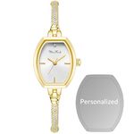 Petite Bracelet Watch for Women, Diamond Dress Analog Watch Waterproof (Personalized-2ALL Gold)