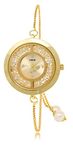 LOREM Gold Round Braclet Analog Watch for Women LR254