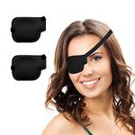 Eye Patches for Adults, 2 Pack Adjustable Soft 3D Eye Patch for Lazy Eye or After Eye Surgery（Right Eye）