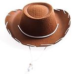 Childrens Brown Felt Cowboy Hat by 