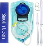 Smokitcen 2L Enema Bag Kit – 5ft. Long Silicone Hose – 3 Multi-Size Reusable Tips – Controlled Water Flow for Colon Detox Cleanse Enemas (TX004)