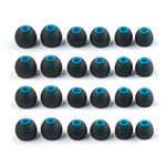 24 PCS/12 Pairs Ear bud Rubber Tips, Replacement Silicone Earbud Tips, iem Ear tips for kz zs10 pro, zs10 pro x,zsn pro x, zsn pro, castor, edx pro, zar, zst, dqs, as24, edx, pr2, zas(blue gray,S/M/L)