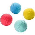 iPettie Floating Dog Ball, Dog Water Fetch Toy, Rubber Dog Ball, Dog Chew Toys, Dog Squeaky Toy for Large and Small Dogs, Beef Flavor, Dog Water Toy, Floating Balls for Dogs, 4 Sets, 2.5"