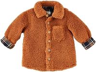 Mud Pie Girls Children Tan Sherpa Shacket