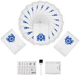 Improvedhand 20 Packs 3D Airclean Bags Replacement for Miele GN Vacuum Classic C1 Complete C1 Complete C2 S227 S240 S270 S400 S2 S5 S8 Series with 5 Motor Protection Filters, 5 AirClean Filters