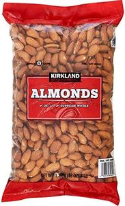 Kirkland Signature nZKcGE Supreme Whole Almonds, 3 Pound (2 Pack)